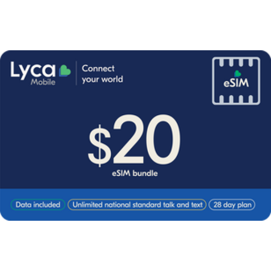 Lyca Mobile $20 eSIM