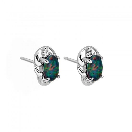 Wellington Jeweller - Precious Triplet Opal Earrings